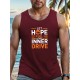 Men's Breathable Polyester Tank Top - Casual Geometric Print, Crew Neck Sleeveless Shirt for Summer Fitness & Outdoor Activities Men's Breathable Polyester Tank Top - Casual Geometric Print, Crew Neck Sleeveless Shirt for Summer Fitness & Outdoor Activities