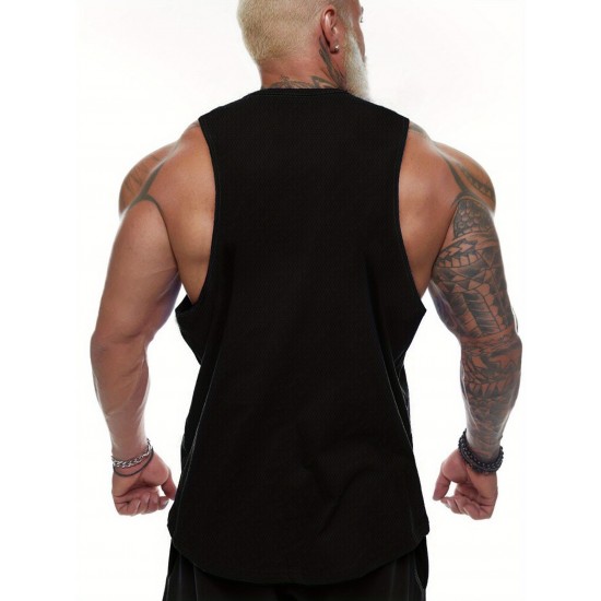 Men'S Dandelion Musical Notes Graphic Tank Top, Quick Dry Mesh Polyester Sports Shirt, Crew Neck, Regular Fit, Geometric Pattern, Slight Stretch, with Knit Fabric for Summer Wear Men'S Dandelion Musical Notes Graphic Tank Top, Quick Dry Mesh Polyester Sports Shirt, Crew Neck, Regular Fit, Geometric Pattern, Slight Stretch, with Knit Fabric for Summer Wear