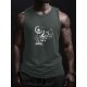 Men'S Dandelion Musical Notes Graphic Tank Top, Quick Dry Mesh Polyester Sports Shirt, Crew Neck, Regular Fit, Geometric Pattern, Slight Stretch, with Knit Fabric for Summer Wear Men'S Dandelion Musical Notes Graphic Tank Top, Quick Dry Mesh Polyester Sports Shirt, Crew Neck, Regular Fit, Geometric Pattern, Slight Stretch, with Knit Fabric for Summer Wear