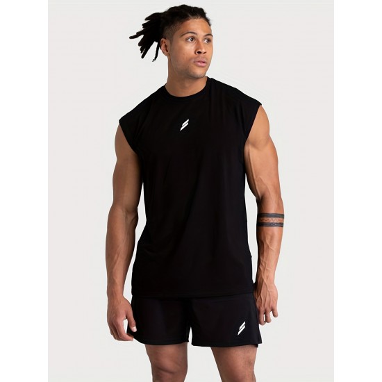 Men's Athletic Tank Top - Sleeveless, Breathable Polyester, Perfect for Gym & Casual Wear Men's Athletic Tank Top - Sleeveless, Breathable Polyester, Perfect for Gym & Casual Wear