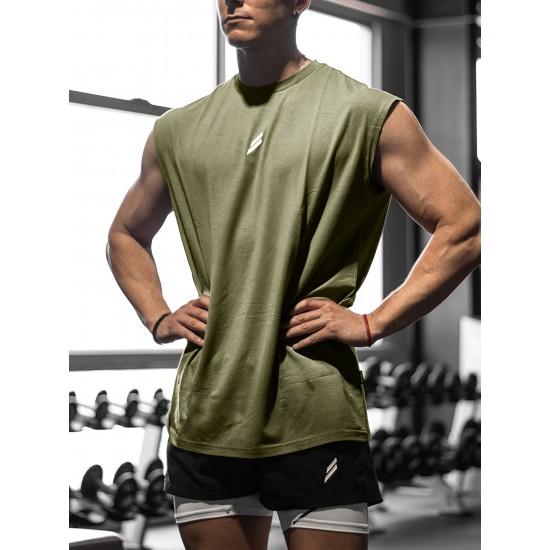 Men's Athletic Tank Top - Sleeveless, Breathable Polyester, Perfect for Gym & Casual Wear Men's Athletic Tank Top - Sleeveless, Breathable Polyester, Perfect for Gym & Casual Wear