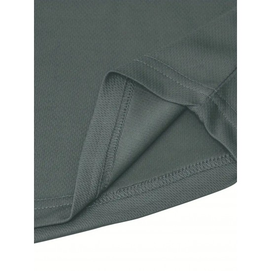 Men'S Casual Crew Neck Tank Top, Polyester Knit Fabric, Regular Fit, Geometric Pattern, with Slight Stretch, for Summer Adult Sleeveless Shirt Men'S Casual Crew Neck Tank Top, Polyester Knit Fabric, Regular Fit, Geometric Pattern, with Slight Stretch, for Summer Adult Sleeveless Shirt
