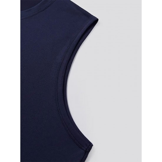 Men's Summer Fashion Tank Top - Casual Round Neck, Stretchy Polyester & Spandex Blend, Breathable Sleeveless Shirt with Trendy Paris Print, Perfect for Gym & Sports, Non-Transparent Men's Summer Fashion Tank Top - Casual Round Neck, Stretchy Polyester & Spandex Blend, Breathable Sleeveless Shirt with Trendy Paris Print, Perfect for Gym & Sports, Non-Transparent