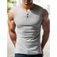 Men's Solid Tank Top, Casual V Neck Sleeveless Top, Men's Clothing For Summer Outdoor Men's Solid Tank Top, Casual V Neck Sleeveless Top, Men's Clothing For Summer Outdoor