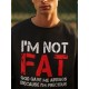 I'M NOT FAT Funny Letter Print, Men's Fashion Plus Size Crew Neck Long Sleeve Sweatshirt, Comfortable Pullover Top, Perfect For Casual Daily Wear I'M NOT FAT Funny Letter Print, Men's Fashion Plus Size Crew Neck Long Sleeve Sweatshirt, Comfortable Pullover Top, Perfect For Casual Daily Wear