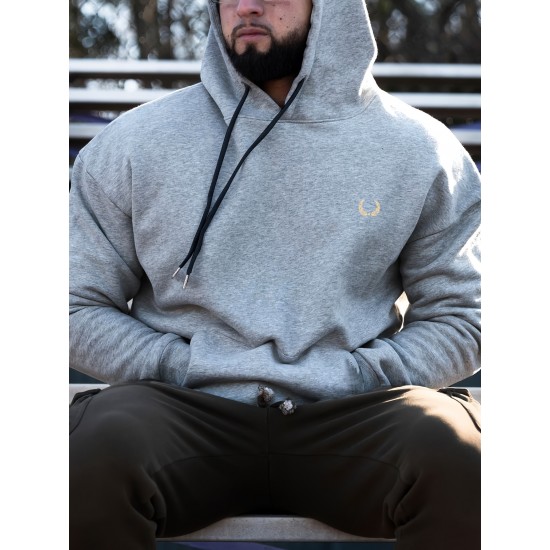 Plus Size Casual Hoodie with Geometric Wheat Ear Print, Polyester 100%, Hooded with Slight Stretch, Regular Fit Knit Fabric, 220gsm - Fake Pocket & Drawstring Detail Plus Size Casual Hoodie with Geometric Wheat Ear Print, Polyester 100%, Hooded with Slight Stretch, Regular Fit Knit Fabric, 220gsm - Fake Pocket & Drawstring Detail