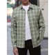 Plus Size Men's Plaid Shirt Oversized Long Sleeve Shirt For Fall Winter, Men's Clothing Plus Size Men's Plaid Shirt Oversized Long Sleeve Shirt For Fall Winter, Men's Clothing