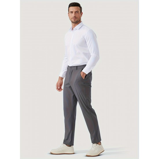 1pc ZUTY Men'S Golf Pants - Solid Color Nylon Sports Style, Skinny Fit, Medium Stretch with 5 Pockets, 4-Way Stretch Fabric, Regular Length, Casual Scene, Suitable for Fall/Winter, Ideal for Golf, Workout, and Athletic Activities 1pc ZUTY Men'S Golf Pants - Solid Color Nylon Sports Style, Skinny Fit, Medium Stretch with 5 Pockets, 4-Way Stretch Fabric, Regular Length, Casual Scene, Suitable for Fall/Winter, Ideal for Golf, Workout, and Athletic Activities
