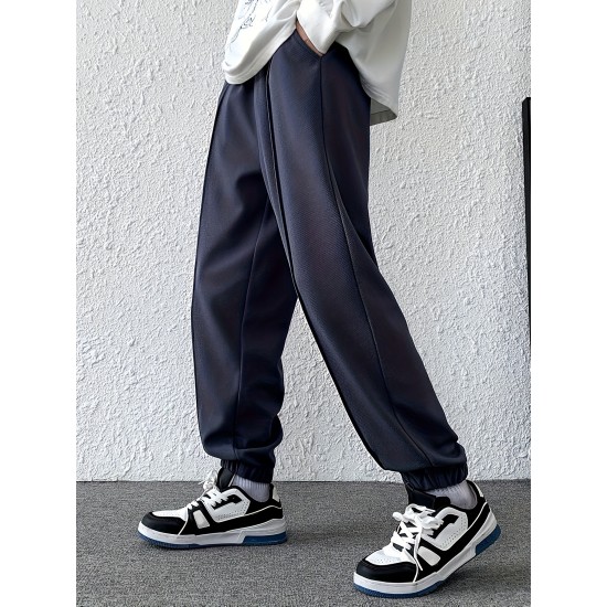 Men's Casual Loose Fit Drawstring Sweatpants For Casual Daily Wear Men's Casual Loose Fit Drawstring Sweatpants For Casual Daily Wear