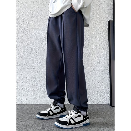 Men's Casual Loose Fit Drawstring Sweatpants For Casual Daily Wear Men's Casual Loose Fit Drawstring Sweatpants For Casual Daily Wear
